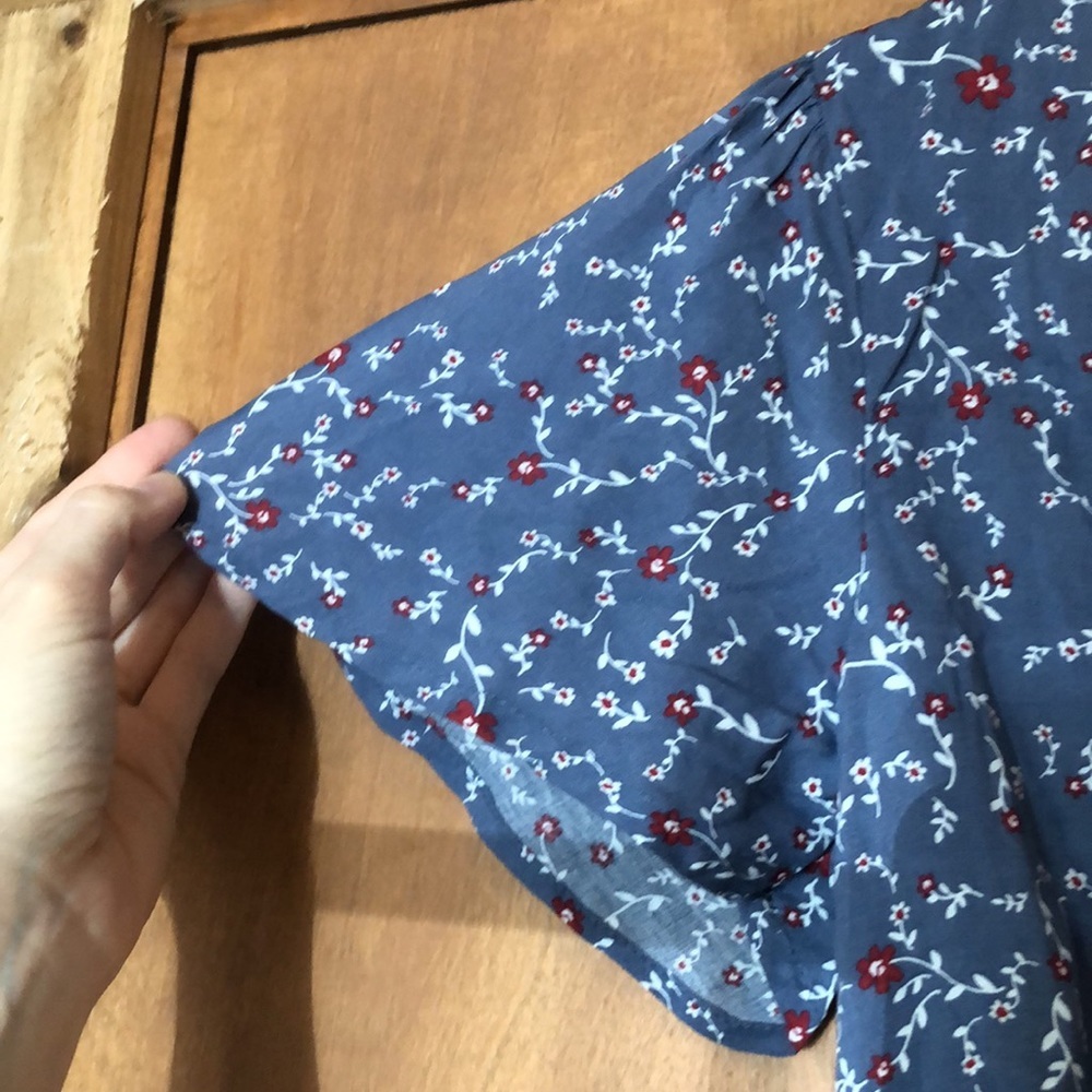 NWT Cotton On dusty blue floral dress - Picture 3 of 9